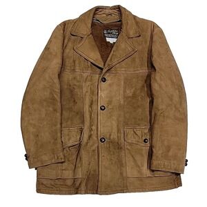 Vintage The Leather Shop Sears DuPont Quiton Removable Liner Jacket Men's 46